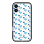 スリムプロテクションプレミアムケース with MagSafe［ Stripe Hearts - Blue ］