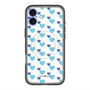 スリムプロテクションプレミアムケース with MagSafe［ Stripe Hearts - Blue ］