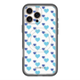 スリムプロテクションプレミアムケース with MagSafe［ Stripe Hearts - Blue ］