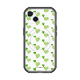 スリムプロテクションプレミアムケース with MagSafe［ Stripe Hearts - Green ］