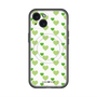 スリムプロテクションプレミアムケース with MagSafe［ Stripe Hearts - Green ］