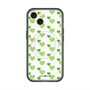 スリムプロテクションプレミアムケース with MagSafe［ Stripe Hearts - Green ］