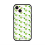スリムプロテクションプレミアムケース with MagSafe［ Stripe Hearts - Green ］