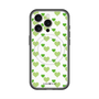 スリムプロテクションプレミアムケース with MagSafe［ Stripe Hearts - Green ］