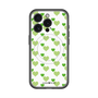 スリムプロテクションプレミアムケース with MagSafe［ Stripe Hearts - Green ］