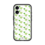 スリムプロテクションプレミアムケース with MagSafe［ Stripe Hearts - Green ］