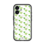 スリムプロテクションプレミアムケース with MagSafe［ Stripe Hearts - Green ］