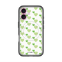 スリムプロテクションプレミアムケース with MagSafe［ Stripe Hearts - Green ］