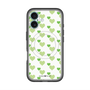 スリムプロテクションプレミアムケース with MagSafe［ Stripe Hearts - Green ］