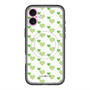 スリムプロテクションプレミアムケース with MagSafe［ Stripe Hearts - Green ］