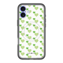 スリムプロテクションプレミアムケース with MagSafe［ Stripe Hearts - Green ］