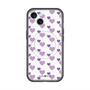 スリムプロテクションプレミアムケース with MagSafe［ Stripe Hearts - Purple ］