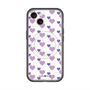 スリムプロテクションプレミアムケース with MagSafe［ Stripe Hearts - Purple ］