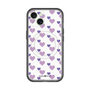 スリムプロテクションプレミアムケース with MagSafe［ Stripe Hearts - Purple ］