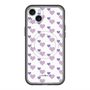 スリムプロテクションプレミアムケース with MagSafe［ Stripe Hearts - Purple ］