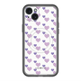 スリムプロテクションプレミアムケース with MagSafe［ Stripe Hearts - Purple ］