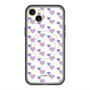 スリムプロテクションプレミアムケース with MagSafe［ Stripe Hearts - Purple ］
