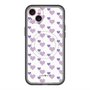 スリムプロテクションプレミアムケース with MagSafe［ Stripe Hearts - Purple ］