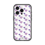 スリムプロテクションプレミアムケース with MagSafe［ Stripe Hearts - Purple ］