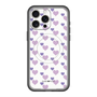 スリムプロテクションプレミアムケース with MagSafe［ Stripe Hearts - Purple ］