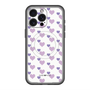 スリムプロテクションプレミアムケース with MagSafe［ Stripe Hearts - Purple ］