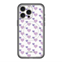 スリムプロテクションプレミアムケース with MagSafe［ Stripe Hearts - Purple ］