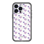 スリムプロテクションプレミアムケース with MagSafe［ Stripe Hearts - Purple ］