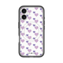 スリムプロテクションプレミアムケース with MagSafe［ Stripe Hearts - Purple ］