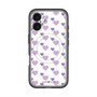 スリムプロテクションプレミアムケース with MagSafe［ Stripe Hearts - Purple ］
