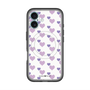 スリムプロテクションプレミアムケース with MagSafe［ Stripe Hearts - Purple ］