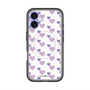 スリムプロテクションプレミアムケース with MagSafe［ Stripe Hearts - Purple ］