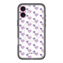 スリムプロテクションプレミアムケース with MagSafe［ Stripe Hearts - Purple ］