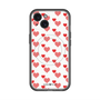 スリムプロテクションプレミアムケース with MagSafe［ Stripe Hearts - Red ］