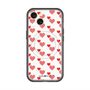 スリムプロテクションプレミアムケース with MagSafe［ Stripe Hearts - Red ］