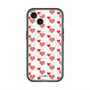 スリムプロテクションプレミアムケース with MagSafe［ Stripe Hearts - Red ］