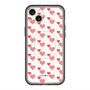スリムプロテクションプレミアムケース with MagSafe［ Stripe Hearts - Red ］