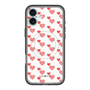 スリムプロテクションプレミアムケース with MagSafe［ Stripe Hearts - Red ］
