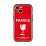 スリムプロテクションプレミアムケース with MagSafe［ FRAGILE - Red ］