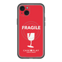 スリムプロテクションプレミアムケース with MagSafe［ FRAGILE - Red ］