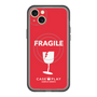 スリムプロテクションプレミアムケース with MagSafe［ FRAGILE - Red ］