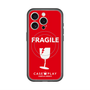 スリムプロテクションプレミアムケース with MagSafe［ FRAGILE - Red ］