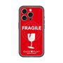 スリムプロテクションプレミアムケース with MagSafe［ FRAGILE - Red ］