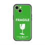 スリムプロテクションプレミアムケース with MagSafe［ FRAGILE - Green ］