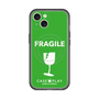 スリムプロテクションプレミアムケース with MagSafe［ FRAGILE - Green ］