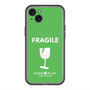 スリムプロテクションプレミアムケース with MagSafe［ FRAGILE - Green ］