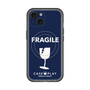 スリムプロテクションプレミアムケース with MagSafe［ FRAGILE - Navy ］