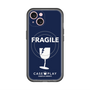 スリムプロテクションプレミアムケース with MagSafe［ FRAGILE - Navy ］