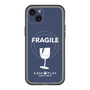 スリムプロテクションプレミアムケース with MagSafe［ FRAGILE - Navy ］