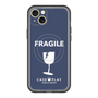 スリムプロテクションプレミアムケース with MagSafe［ FRAGILE - Navy ］