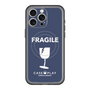 スリムプロテクションプレミアムケース with MagSafe［ FRAGILE - Navy ］